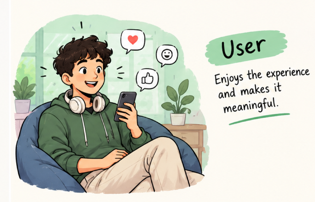 User enjoys experience